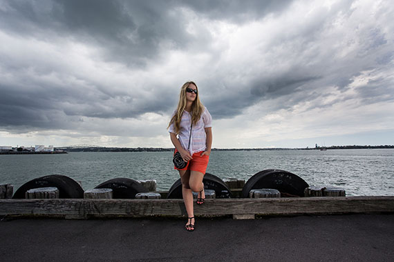 Taken near Auckland Harbour, New Zealand. Model: Danielle Duggan.