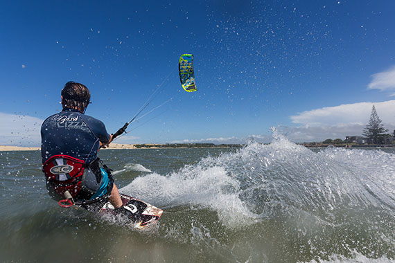 Extreme sport - Kite Boarding with Eric Duggan.